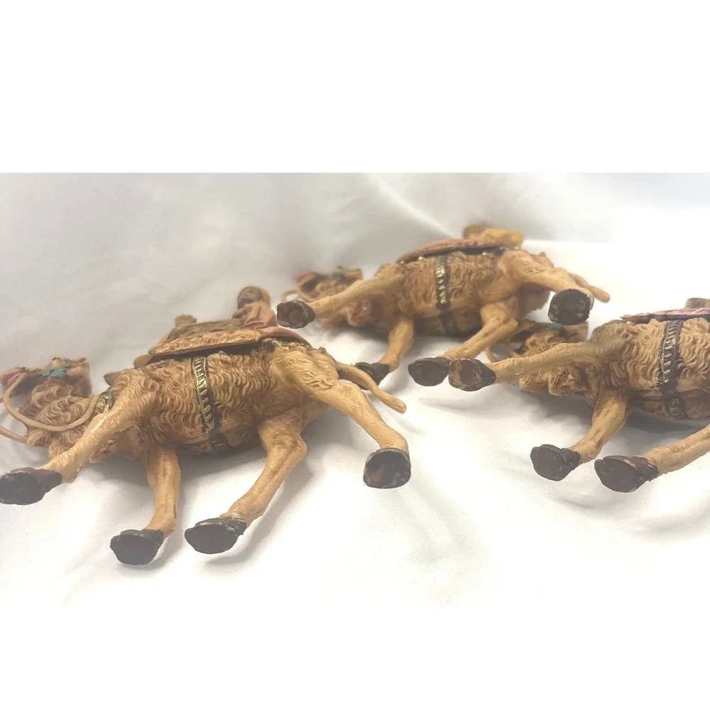 VTG Fontanini Three Wise Men on Camels Nativity Figurine Set 3pc Resin